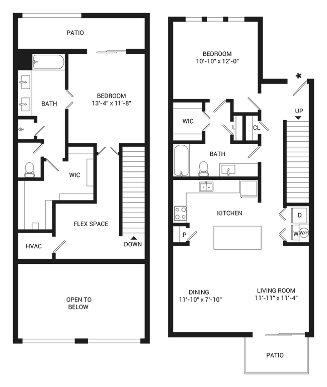 Cinder Townhome 2304 floor plan